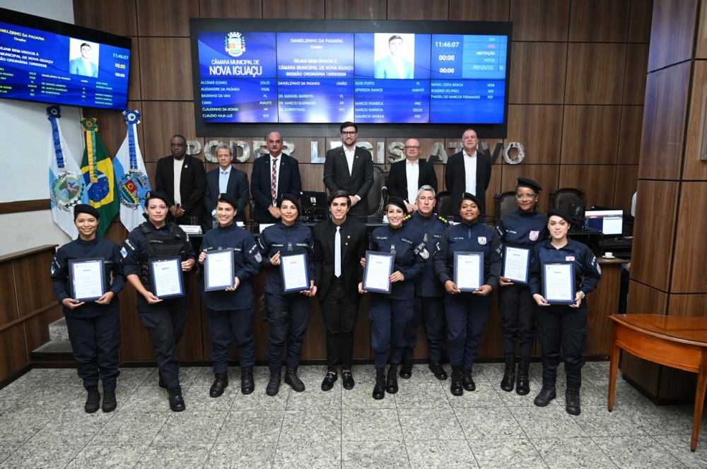 Coronel Perry Souza é homenageado na Câmara de Nova Iguaçu e tem atuação na segurança pública reconhecida no plenário