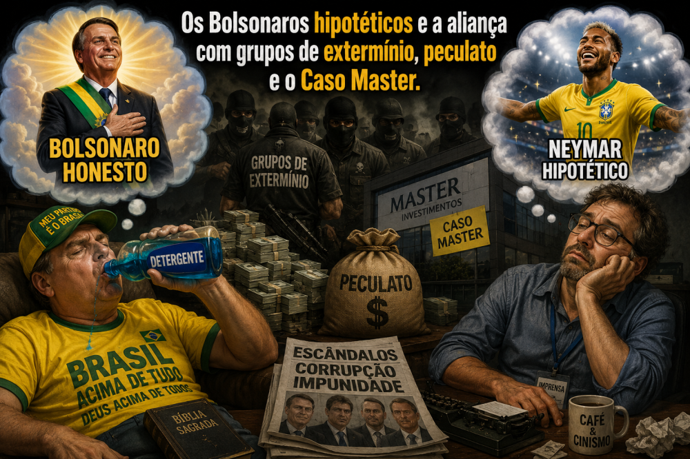 Os Bolsonaros hipotéticos e a aliança com grupos de extermínio, peculato e o Caso Master.