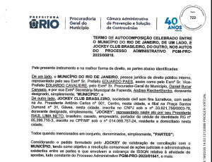 Prefeitura perdoa R$ 2 bilhões de ISS do Jockey Club em troca de prédio do Jockey (elefante branco) defronte ao Forum que deve valer R$ 250 milhões 