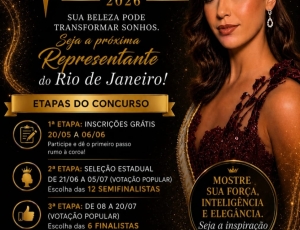 Inscrições abertas para o Miss Niterói: gratuidade e regras conservadoras marcam edição 2026