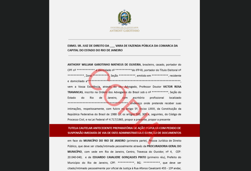 DINHEIRO É REI! EX-GOVERNADOR PROCESSA PREFEITO DO RIO NA GUERRA DOS ÔNIBUS!