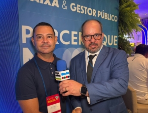 Superintendente da Caixa Econômica Federal Marcelo Martins, detalha investimentos de R$ 243 bilhões em habitação, presença em 5.570 cidades e o programa 'Parceria que Move o Brasil pra Frente'