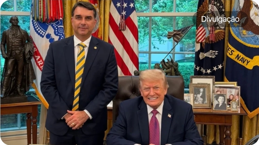 5 minutos de Flávio e Trump: A autópsia de uma humilhação