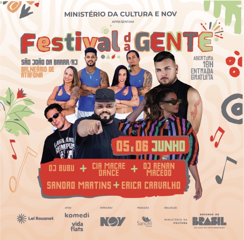 Festival da Gente celebra cultura, sabores e talentos regionais em São João da Barra
