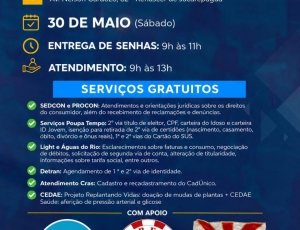 Ação Social ‘Expresso do Consumidor’ oferece serviços gratuitos em Jacarepaguá neste sábado (30)