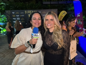 Janiane Medeiros apresenta coleção que une tricô, brilho e alfaiataria no Jockey Club