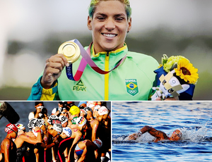 Ana Marcela Cunha é campeã olímpica na maratona aquática