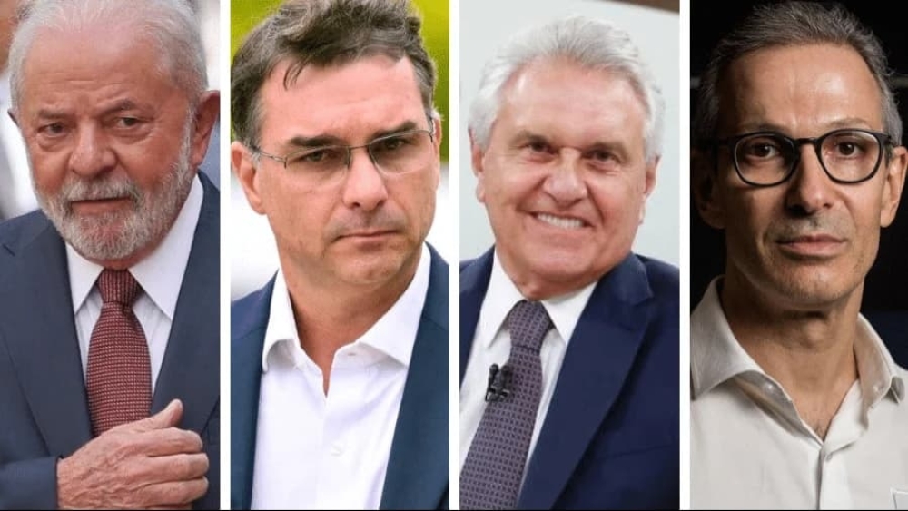 Pesquisa: Lula vence Flávio Bolsonaro, mas empata com Caiado e Zema
