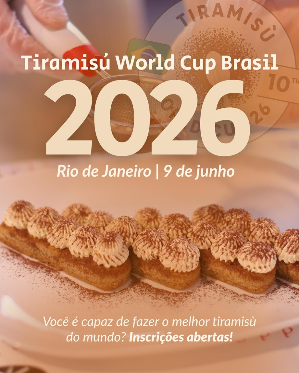 Tiramisù World Cup Brasil desembarca no Rio em busca do melhor doce carioca
