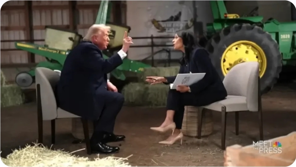Trump abandona entrevista na TV depois de discutir com jornalista da NBC