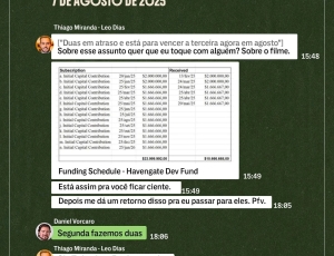 Planilha e comprovante bancário mostram como Vorcaro enviou dinheiro aos EUA para financiar ‘Dark Horse’