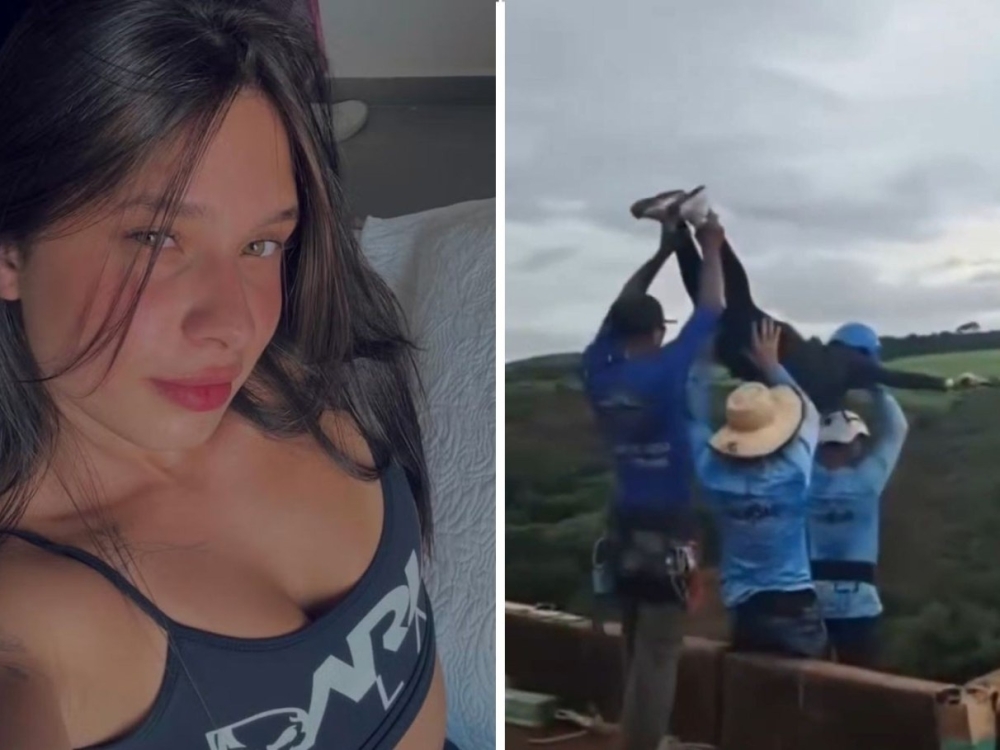 Maria Eduarda comemorava salto nas redes sociais antes de morrer em rope jump; seis pessoas foram presas