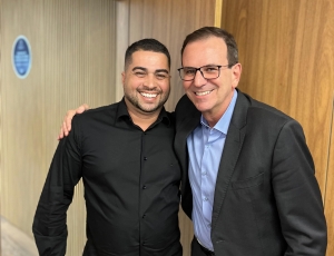 Único vereador de oposição de Belford Roxo recebe Eduardo Paes