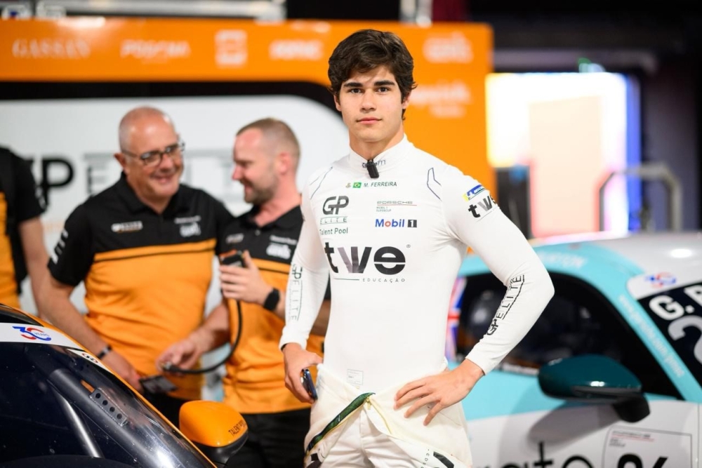Jovem talento brasileiro da GP Elite, Matheus Ferreira consolida trajetória de destaque na Porsche Supercup