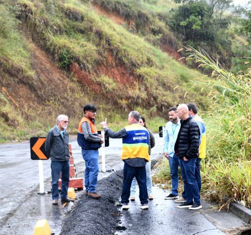 Tande Vieira acompanha vistoria técnica do DER-RJ em trechos da RJ-163 e da RJ-151 e reforça urgência de obras emergenciais