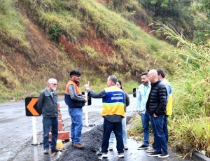 Tande Vieira acompanha vistoria técnica do DER-RJ em trechos da RJ-163 e da RJ-151 e reforça urgência de obras emergenciais