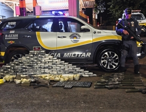 Arsenal e quase 200 kg de drogas que viriam para o Rio são apreendidos em SP