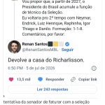 Mansão milionária em Angra dos Reis: a disputa que une Richarlison, Flávio Bolsonaro e a Justiça citada por Renan Santos