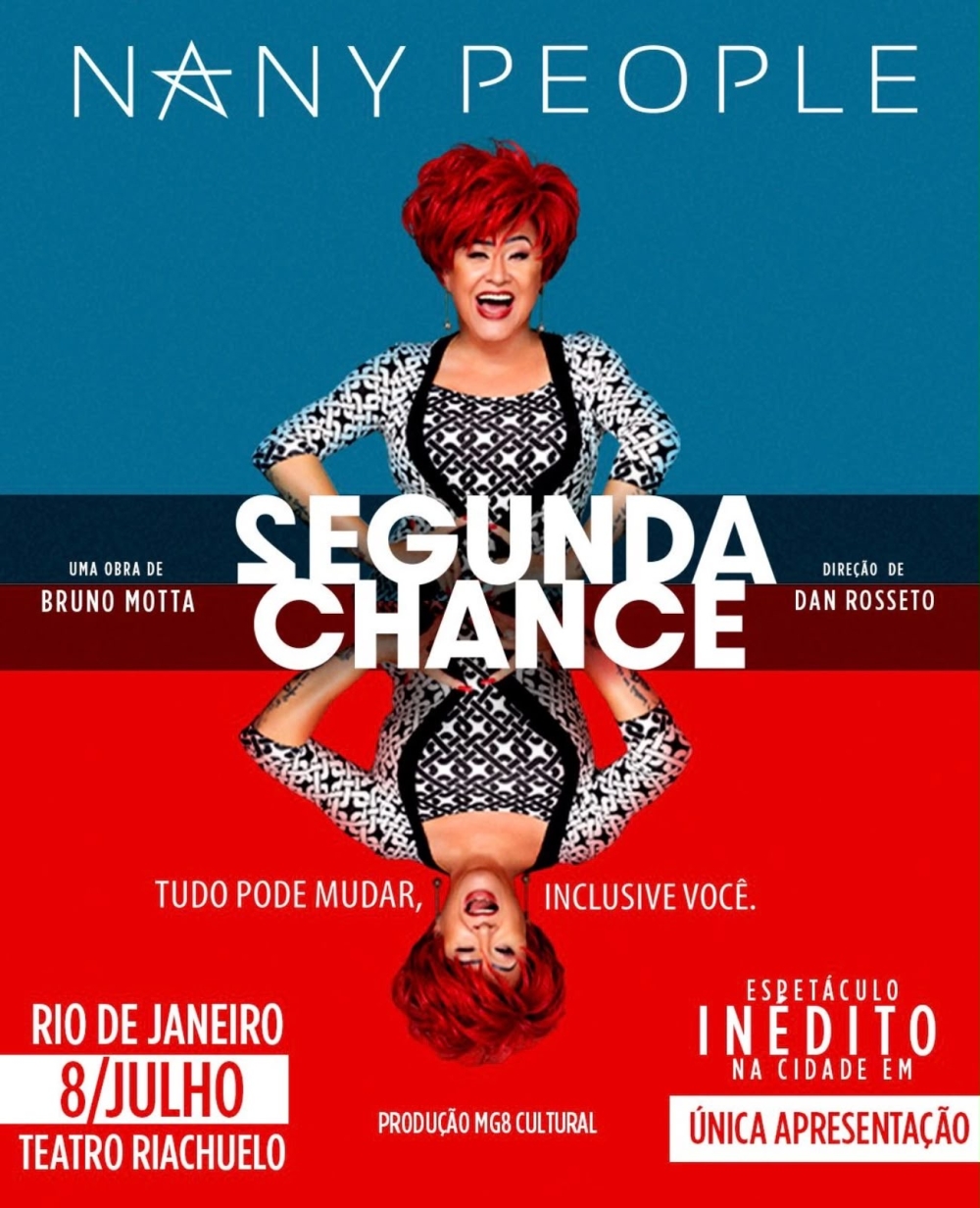Nany People apresenta espetáculo inédito Segunda Chance em única sessão no Rio de Janeiro