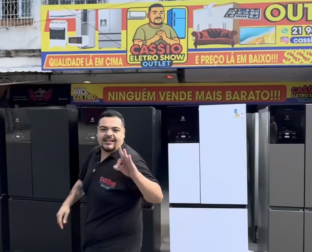 Cássio Branco transforma outlet de eletrodomésticos em fenômeno nas redes sociais e amplia presença no varejo do Rio