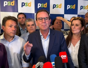Candidato a Governador do PSD: Paes diz em Coletiva que Alerj foi 'tomada por criminosos' e anuncia 'Vamos tirar as patas dos políticos da segurança pública'