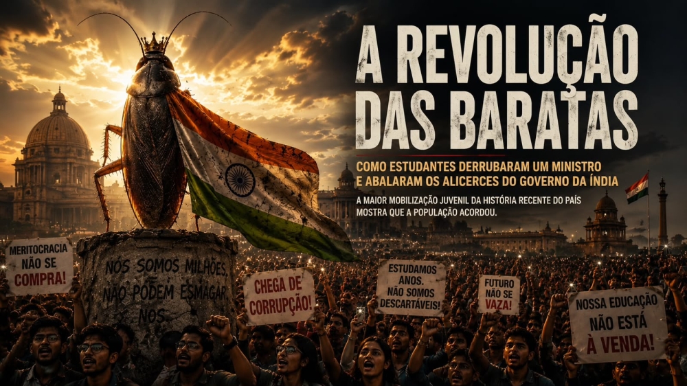 A Revolução das Baratas: como estudantes derrubaram um ministro e abalaram os alicerces do governo da Índia