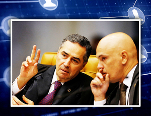 Moraes e Barroso não se abalam com mais uma tentativa intimidação de Bolsonaro