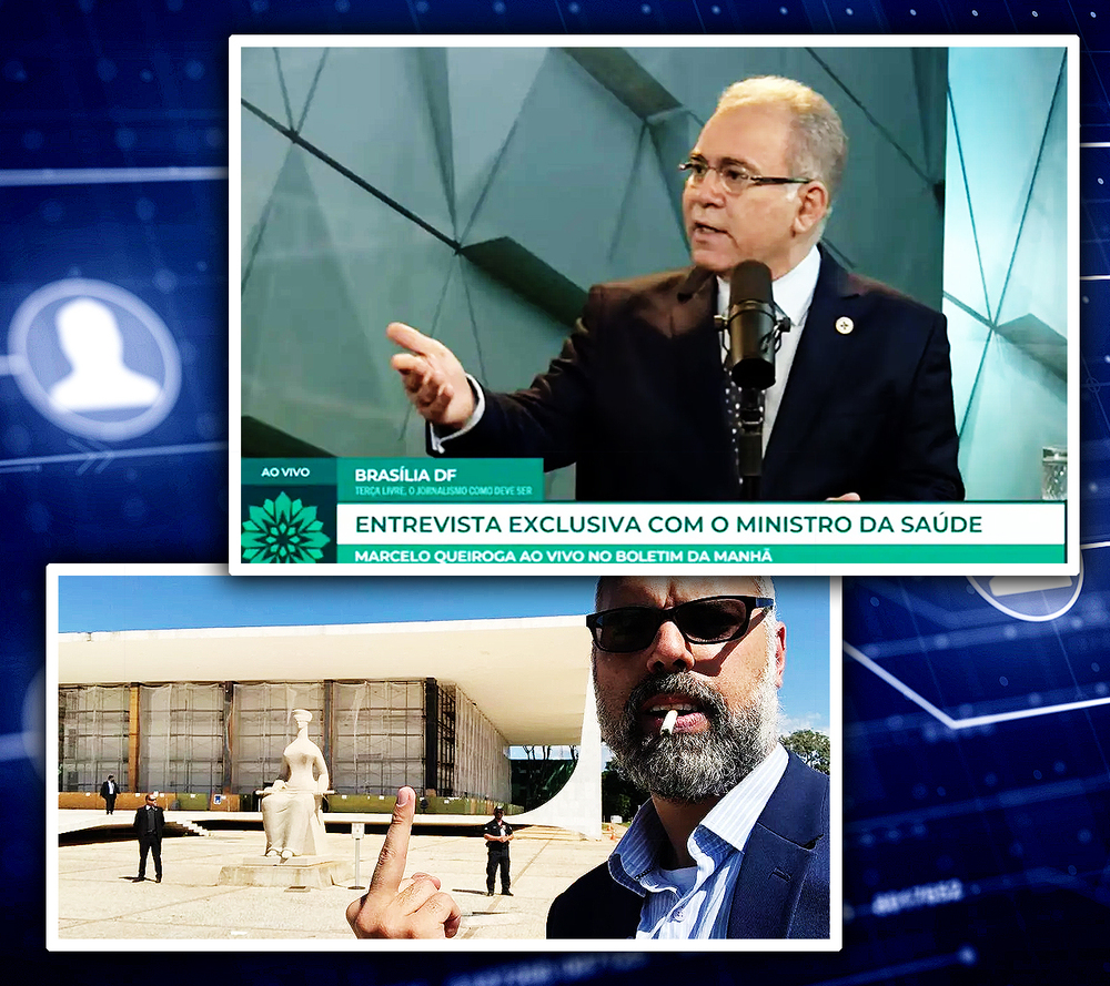 Em canal bolsonarista, ministro da Saúde, Marcelo Queiroga, diz ser contra o uso obrigatório de máscaras
