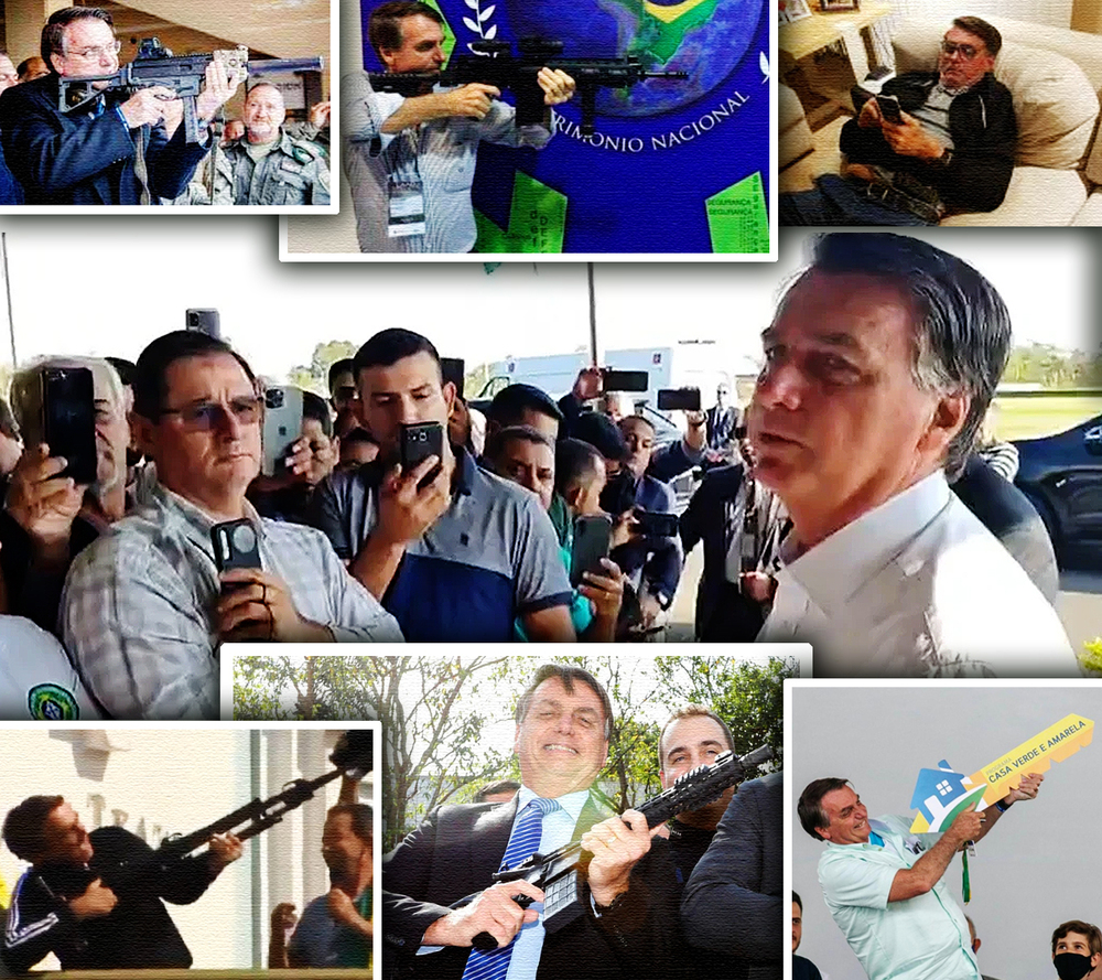 Com o povo precisando de feijão, Bolsonaro propõe fuzil como solução