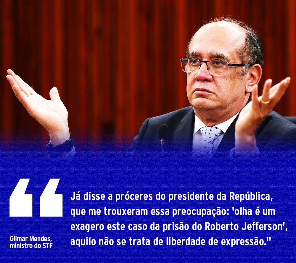 Gilmar Mendes: quem diz que irá atirar ‘neste ou naquele’ não faz uso da liberdade de expressão