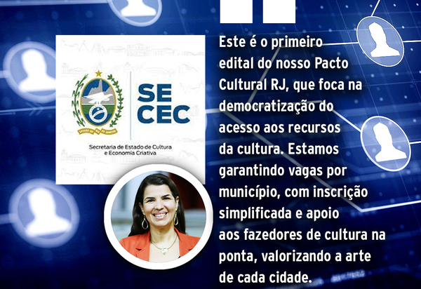 Governo do Rio lança edital 'Cultura Presente Nas Redes 2'