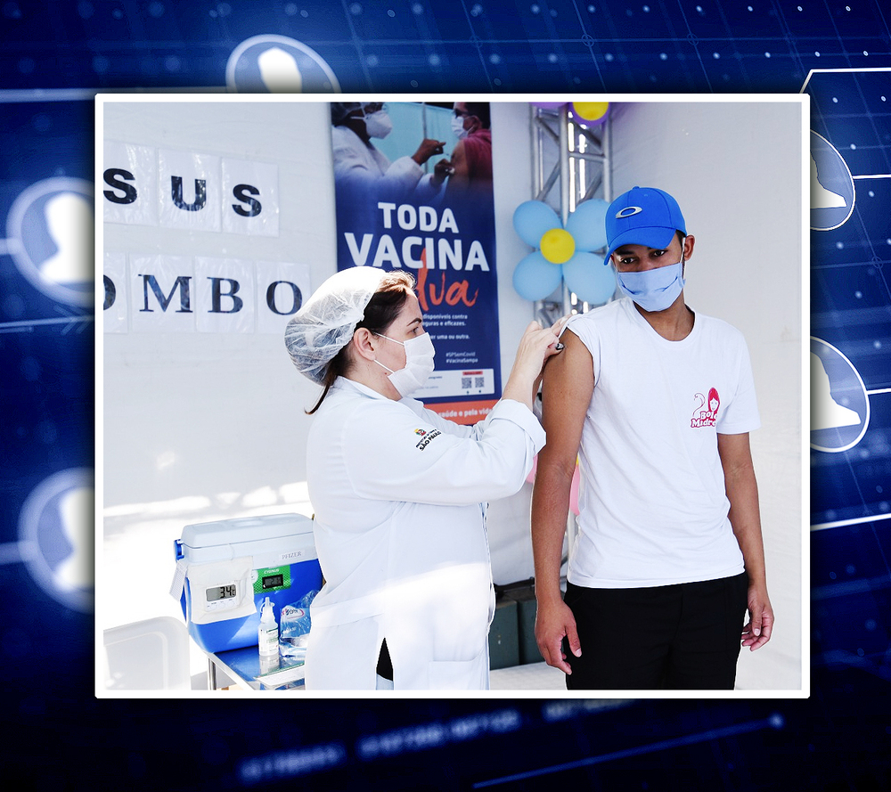 SP segue com a vacinação para jovens de 15 a 17 anos sem comorbidades nesta terça