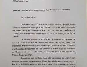 Dep. Otoni de Paula tem medo dos black blocs e pede PM e Polícia Civil do Rio reforço na segurança dia 7 de Setembro