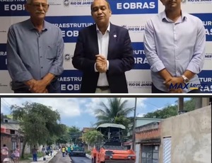 Governo do RJ, inicia obras nas Cidades
