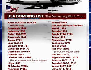China divulga lista de países bombardeados pelos EUA, que qualifica de 'a verdadeira ameaça ao mundo'