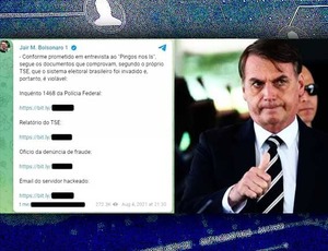 Exclusão em canal de Bolsonaro é uma das cobranças de Moraes ao Telegram