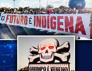 Indígenas marcham contra governo Bolsonaro e o Pacote da Destruição