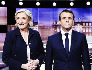 Macron abre dez pontos de vantagem sobre Le Pen para o 2º turno