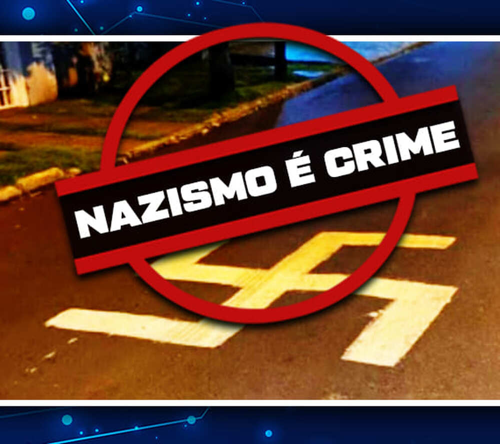 Homem pinta suástica na rua no aniversário de Hitler, mas nega ser nazista