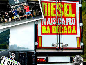 Bolsonaro autoriza novo aumento de 9% no diesel e sacrifica ainda mais os caminhoneiros e toda a população do Brasil