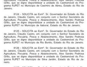 Deputado Anderson Alexandre pede castramóvel para municípios do interior do RJ