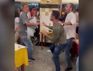 PORRADA E BOMBA: Apoiadores de Molon e Ceciliano brigam em bar após ato com Lula no Centro do Rio