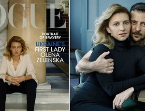 Zelensky posa para a Vogue enquanto a Ucrânia colapsa