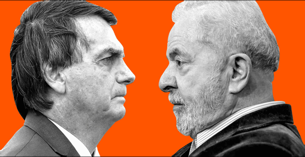 Bolsonaro e Lula, tem apoio de 3 partidos cada, dos dez partidos que terão as maiores bancadas