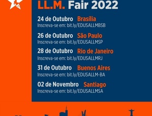 Feira gratuita para quem deseja fazer Mestrado em Direito nos EUA estará no Brasil em outubro