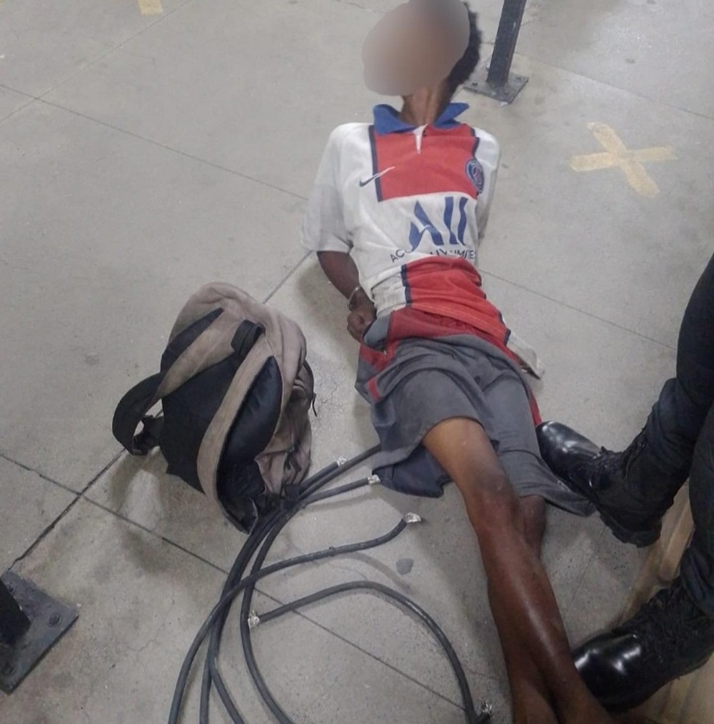 Homem é preso após tentativa de furto de cabos da SuperVia, na estação São Francisco Xavier  