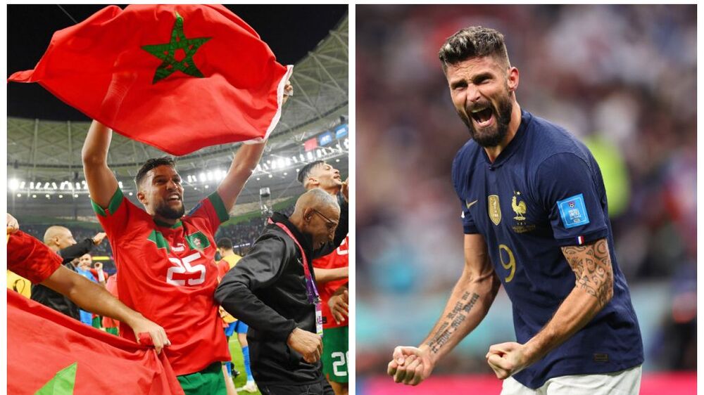 Com apenas 22% de chances, Marrocos tenta seguir como azarão e superar a favorita França nesta quarta (14)