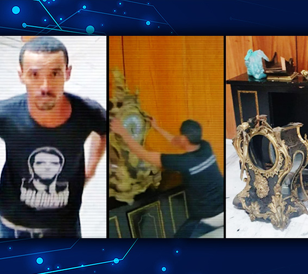 PF prende homem filmado ao destruir relógio no Palácio do Planalto